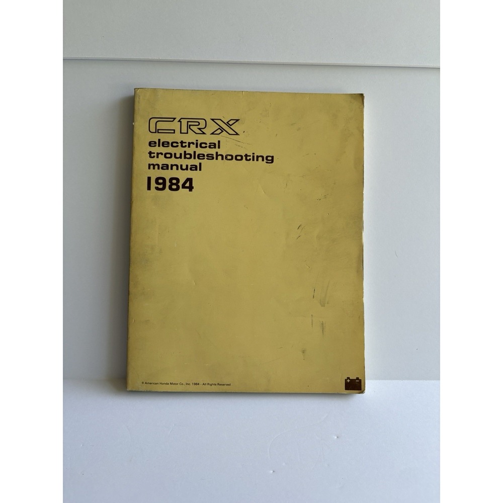 1984 Honda CRX Electrical Troubleshooting Manual OEM Factory Original